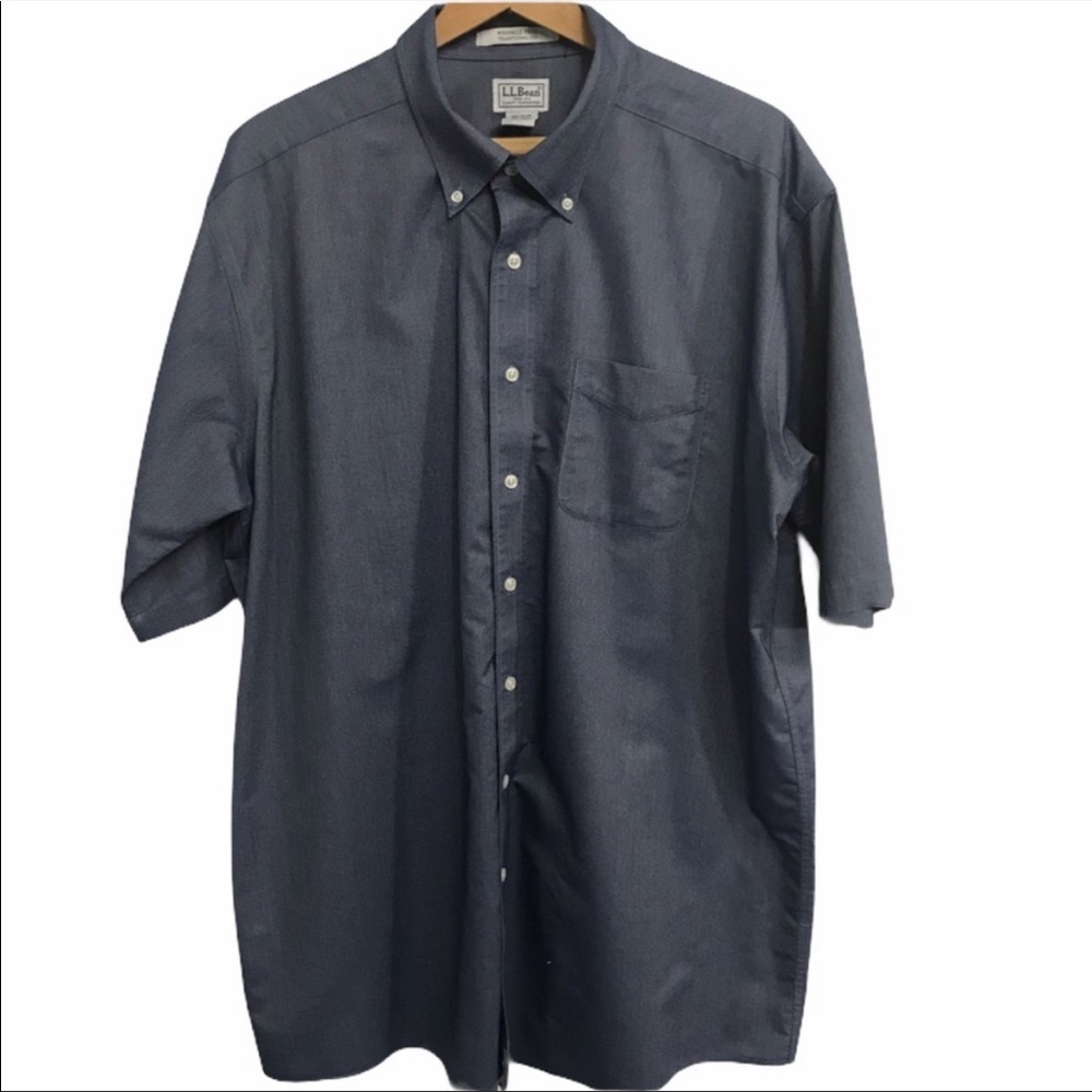 L.L. Bean Men’s Chambray Cotton Button Down Shirt